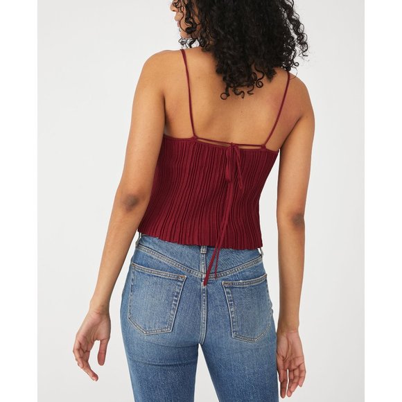 Free People Burgundy Camisole Top - Picture 3 of 6